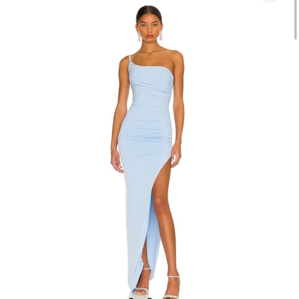 Nookie Aria One Shoulder Gown in Blue